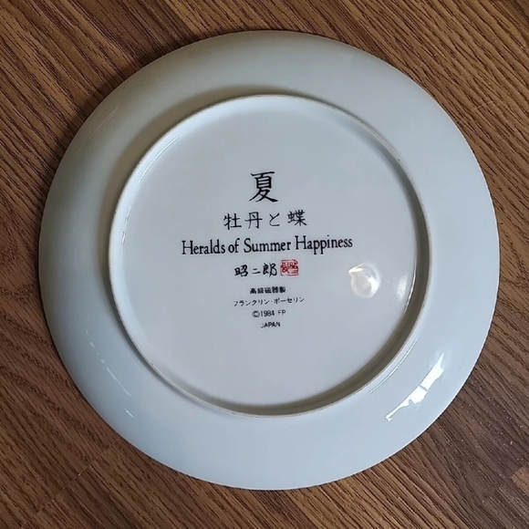 Lot Of 4 Vintage 1984 Japan Display Plates All In Near Mint Condition - Picture 7 of 9